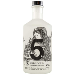 5 Continents Hamburg Dry Gin, 47%, 0,7 l