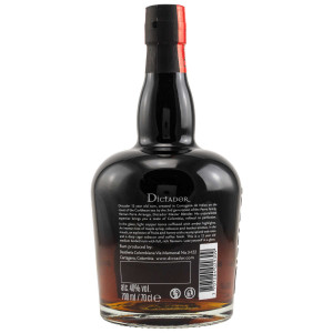 Dictador 12 Jahre Colombian Rum, 40 %, 0,7 l