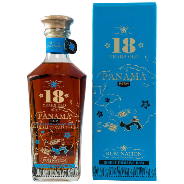 Panama 18 Jahre Decanter - Rum Nation, 40 %, 0,7 l